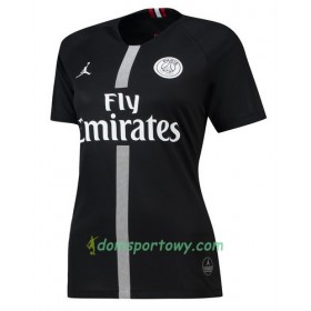 Koszulka Paris Saint-Germain Jodan Czarny Damska Trzeci Koszulki Piłkarskie 2018-2019 Krótki Rękaw